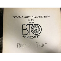 Bachman-Turner Overdrive Freeways Vinyl LP USED