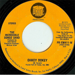 The Incredible Bongo Band Ohkey Dokey USED VINYL 7INCH 45 RPM STYRENE STEREO