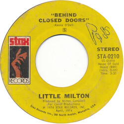 Little Milton Behind Closed Doors Vinyl 7" USED