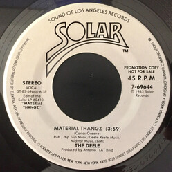 The Deele Material Thangz USED VINYL 7INCH 45 RPM PROMO