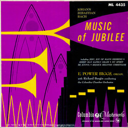 Johann Sebastian Bach / E. Power Biggs Music of Jubilee Vinyl LP USED