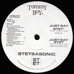 Stetsasonic Just Say Stet USED VINYL 12INCH PROMO