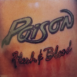 Poison (3) Flesh & Blood Vinyl LP USED