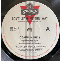 The Communards Don't Leave Me This Way USED VINYL 7INCH SINGLE