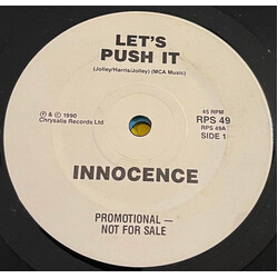 Innocence Let's Push It USED VINYL 7INCH 45 RPM SINGLE PROMO