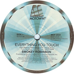 Smokey Robinson Everything You Touch USED VINYL 7INCH