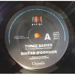 Sinéad O'Connor Three Babies USED VINYL 7INCH 45 RPM SINGLE