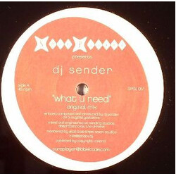 DJ Sender What U Need USED VINYL 12INCH