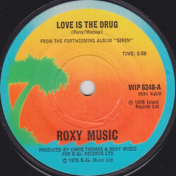 Roxy Music Love Is The Drug USED VINYL 7INCH 45 RPM SINGLE