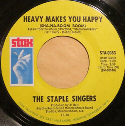 The Staple Singers Heavy Makes You Happy (Sha-Na-Boom Boom) USED VINYL 7INCH 45 RPM STYRENE