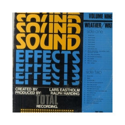 Lars Eastholm Sound Effects Volume Nine – Weather/Water Vinyl LP USED