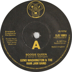 Geno Washington & The Ram Jam Band Boogie Queen USED VINYL 7INCH 45 RPM