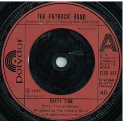 The Fatback Band Party Time / Put Your Love (In My Tender Care) USED VINYL 7INCH 45 RPM