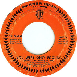 Vic Damone You Were Only Fooling USED VINYL 7INCH 45 RPM SINGLE STYRENE
