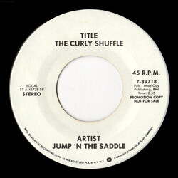 Jump 'N The Saddle The Curly Shuffle USED VINYL 7INCH 45 RPM PROMO TEST PRESSING STEREO MONO