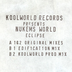 Nukem's World Eclipse USED VINYL 12INCH WHITE LABEL
