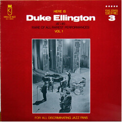 Duke Ellington Here Is Duke Ellington At His Rare Of All Rarest Performances Vol. 1 Vinyl LP USED