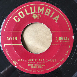 Lefty Frizzell / Johnny Bond Sick, Sober And Sorry / Lover By Appointment USED VINYL 7INCH 45 RPM