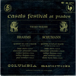Johannes Brahms / Robert Schumann Brahms, Schumann Vinyl LP USED
