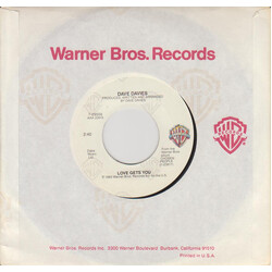 Dave Davies Love Gets You USED VINYL 7INCH 45 RPM