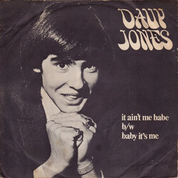 Davy Jones It Ain't Me Babe / Baby It's Me Vinyl 7" USED