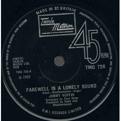 Jimmy Ruffin Farewell Is A Lonely Sound Vinyl 7" USED
