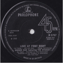 Sounds Nice / Tim Mycroft Love At First Sight Vinyl 7" USED