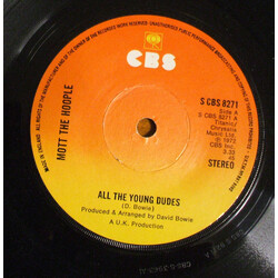 Mott The Hoople All The Young Dudes USED VINYL 7INCH 45 RPM SINGLE REISSUE