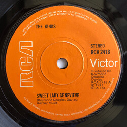 The Kinks Sweet Lady Genevieve USED VINYL 7INCH SINGLE 45 RPM