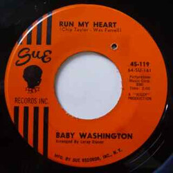 Baby Washington Run My Heart / Your Fool USED VINYL 7INCH 45 RPM SINGLE