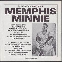 Memphis Minnie Blues Classics By Memphis Minnie Vinyl LP USED