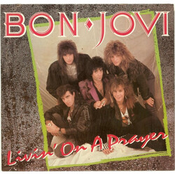 Bon Jovi Livin' On A Prayer USED VINYL 7INCH 45 RPM SINGLE STYRENE STEREO