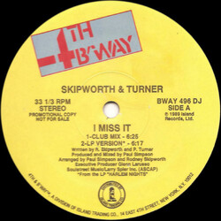 Skipworth & Turner I Miss It VINYL 12" USED