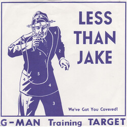 Less Than Jake G-Man Training Target USED VINYL 7INCH SINGLE SIDED EP REPRESS