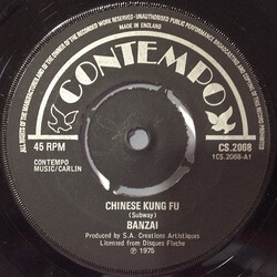 Banzaii Chinese Kung Fu USED VINYL 7INCH 45 RPM SINGLE