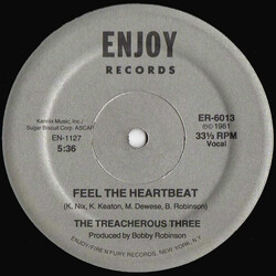 Treacherous Three Feel The Heartbeat VINYL 12" USED
