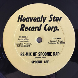 Spoonie Gee Re-mix Of Spoonie Rap VINYL 12" USED