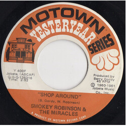 The Miracles Shop Around / Way Over There USED VINYL 7INCH 45 RPM SINGLE REISSUE