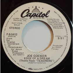 Joe Cocker Edge Of A Dream (Theme From "Teachers") USED VINYL 7INCH PROMO