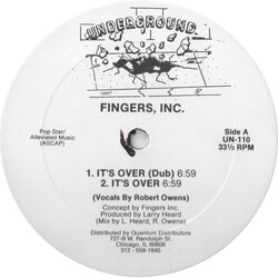 Fingers Inc. It's Over USED VINYL 12INCH 33 S RPM