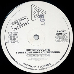Hot Chocolate I Just Love What You're Doing VINYL 12" USED