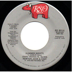 John Travolta / Olivia Newton-John Summer Nights/You're The One That I Want USED VINYL 7INCH 45 RPM SINGLE
