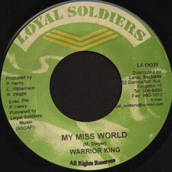 Warrior King My Miss World USED VINYL 7INCH 45 RPM