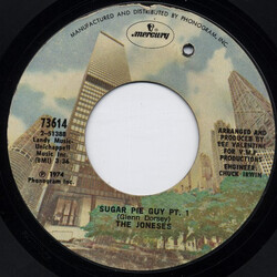 The Joneses Sugar Pie Guy USED VINYL 7INCH SINGLE STYRENE STEREO