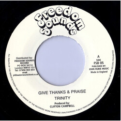 Trinity (4) Give Thanks & Praise USED VINYL 7INCH 45 RPM
