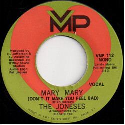 The Joneses Mary Mary (Don't It Make You Feel Bad) USED VINYL 7INCH 45 RPM MONO