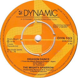 Mighty Sparrow Dragon Dance USED VINYL 7INCH SINGLE