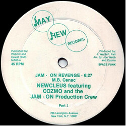 Newcleus / Cozmo D / The Jam - On Production Crew Jam On Revenge USED VINYL 12INCH 45 RPM