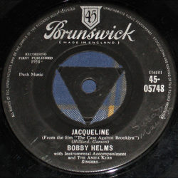 Bobby Helms Jacqueline Vinyl 7" USED