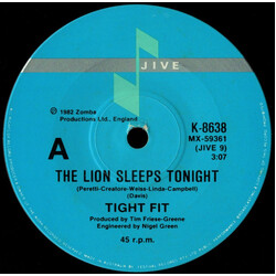 Tight Fit The Lion Sleeps Tonight USED VINYL 7INCH